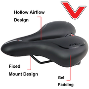 Vandorm Comfort Plus Gel Mountain Hybrid Bike Saddle