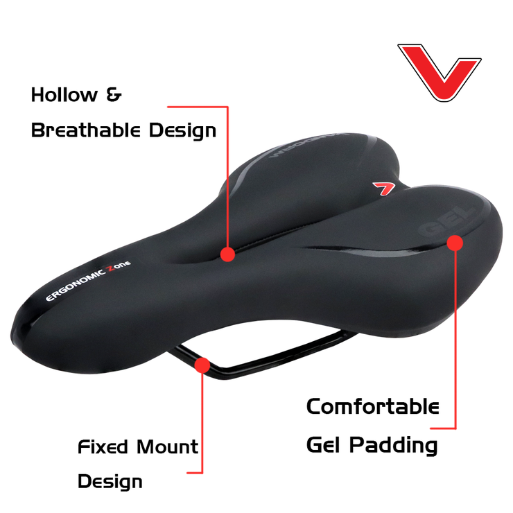 Vandorm Airflow Mountain Hybrid Bike Gel Saddle