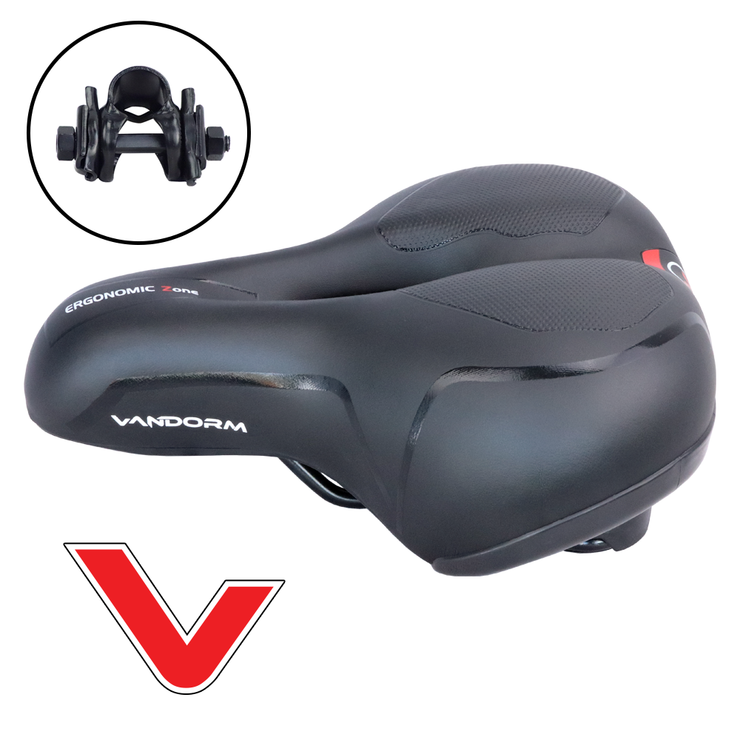 Vandorm Comfort High Elastic Foam Mountain Hybrid Bike Saddle
