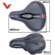 Vandorm Comfort High Elastic Foam Mountain Hybrid Bike Saddle