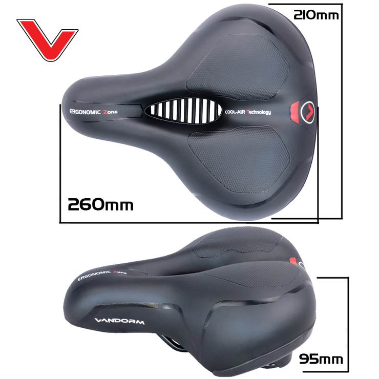 Vandorm Comfort High Elastic Foam Mountain Hybrid Bike Saddle