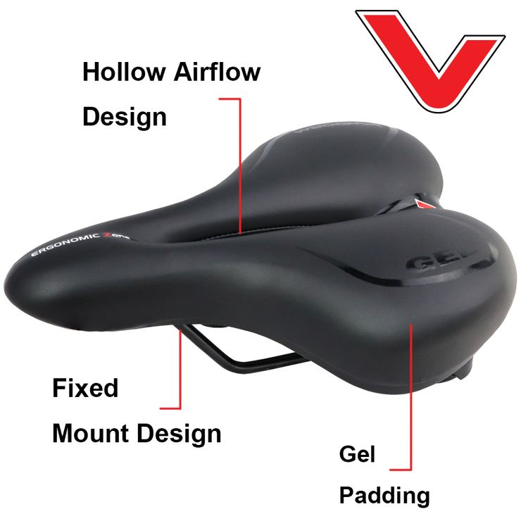 Vandorm Comfort Plus Gel Mountain Hybrid Bike Saddle