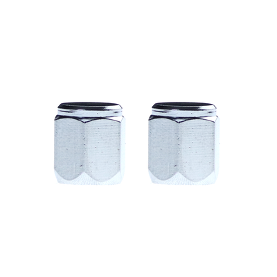 Vandorm Schrader Valve Dust Caps Silver