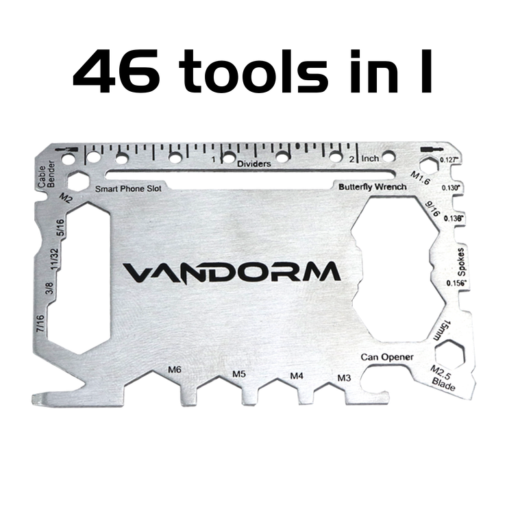 Vandorm Utility Multi Tool SOS Card 46 in 1