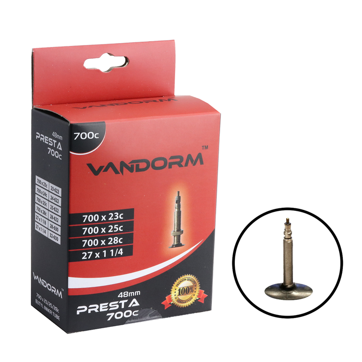 Vandorm 700c 27" Presta Valve Road Bike Inner Tube