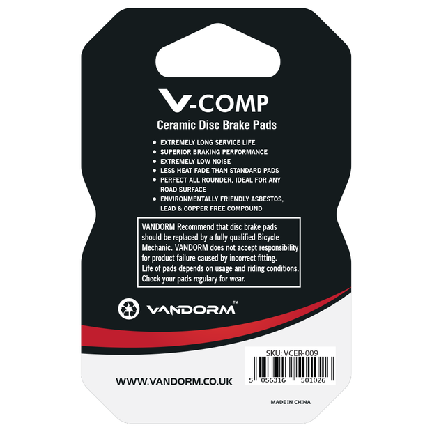 Formula, Vandorm V-COMP CERAMIC COMPOUND Disc Brake Pads