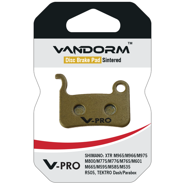 Shimano XTR, Tektro, Vandorm V-PRO SINTERED COMPOUND Disc Brake Pads