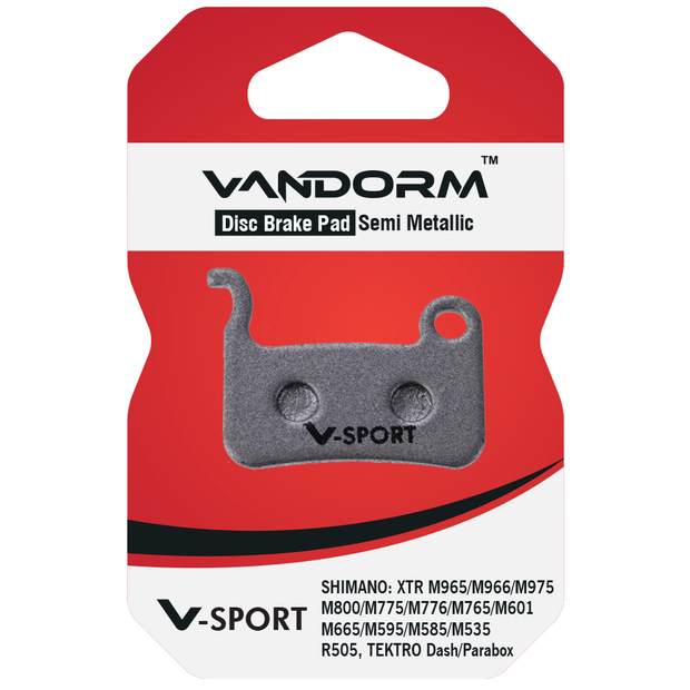 Shimano XTR, Tektro, Vandorm V-SPORT SEMI METALIC Disc Brake Pads