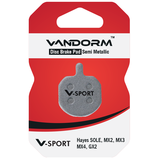 Hayes Sole, Vandorm V-SPORT SEMI METALIC Disc Brake Pads