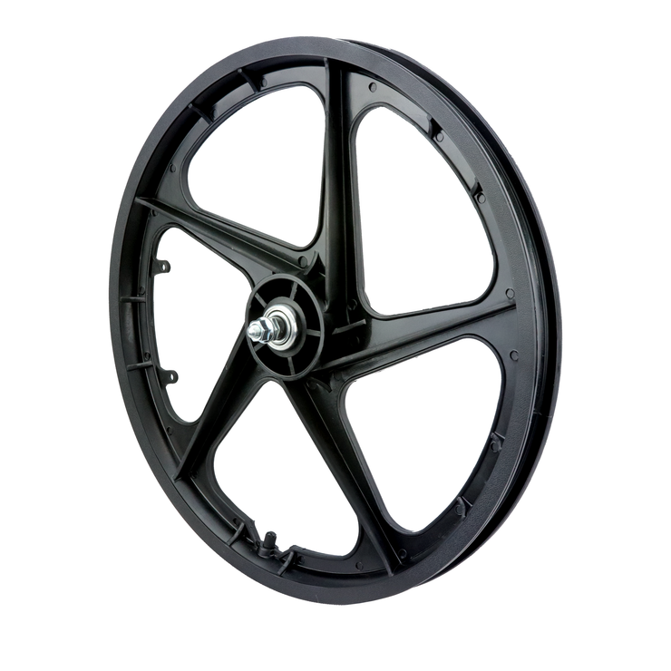 Vandorm 20" Front BMX Mag Wheel 5 Spoke Aero BLACK