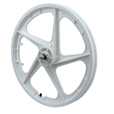 Vandorm 20" Front BMX Mag Wheel 5 Spoke Aero WHITE
