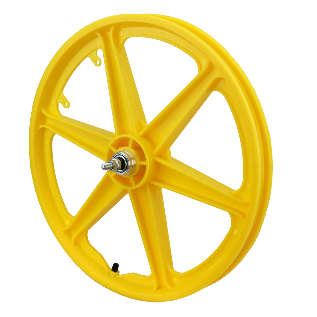 Vandorm 20 Rear BMX Mag Wheel 6 Spoke Straight YELLOW VANDORM